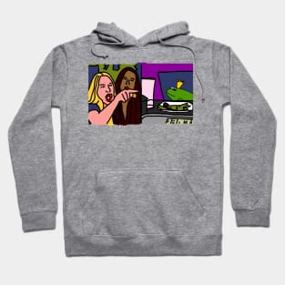 Woman Yelling at Cat Memes with Royalty Frog Prince Hoodie